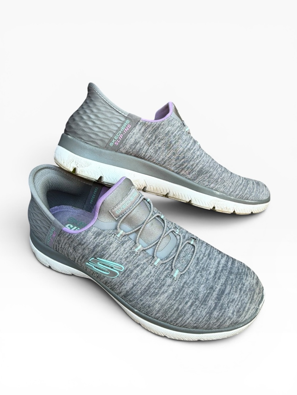 Skechers Slip-ins: Summits - Dazzling Haze Grey Hands Free Women’s size 7.5